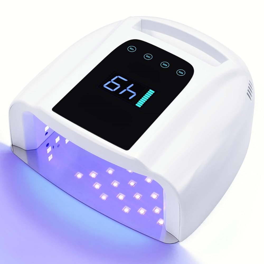 Amazon.com: UV LED Nail Lamp 96W, Rechargeable UV Light for